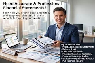 prepare financial statement and profit and loss statement