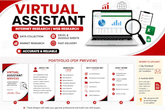 your virtual assistant for internet research, web research and data collection