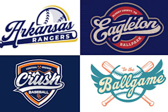 do modern baseball team jersey or sports club logo design