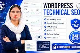 do wordpress technical SEO and fix indexing issue