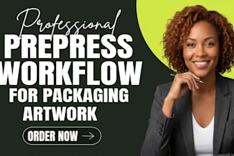 prepare print ready, packaging artwork, dieline