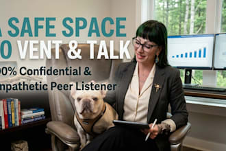 offer a present, compassionate safe space to vent