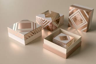create modern and luxury packaging design