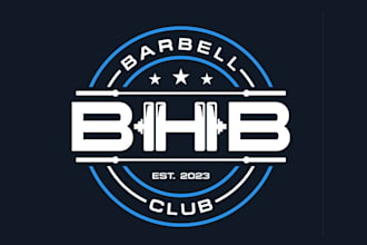 made olympic weightlifting team logo with bhb barbell club