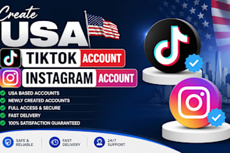 create USA tiktok account USA instagram account tiktok USA instagram account