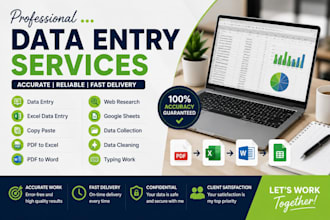 do data entry, data analysis, excel, sql, python, power bi, and ai automation