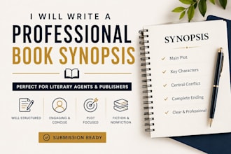 write a professional synopsis for authors and publishers