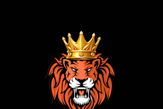 design a modern minimalist lion logo