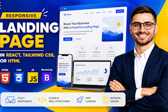 develop a responsive landing page