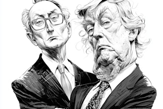 do digital political cartoon for political cartoon