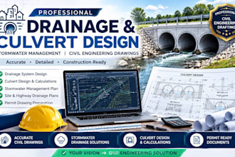design drainage systems, culvert design, stormwater drainage and site drainage