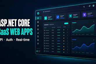 develop asp net core saas web application with rest api