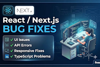 fix react, nextjs, javascript or typescript bugs