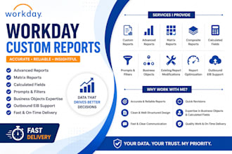 develop workday custom reports with calculated fields