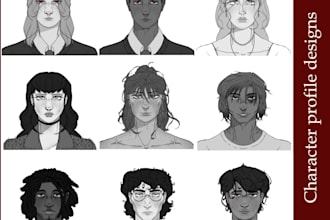 illustrate your characters face to help with writing or drawing