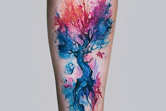 draw custom floral tattoo designs with elegant line art