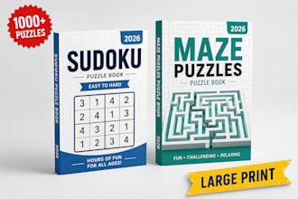 create and publish sudoku, maze, and puzzle books on amazon kdp
