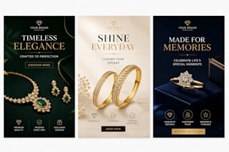 design luxury jewellery social media ads