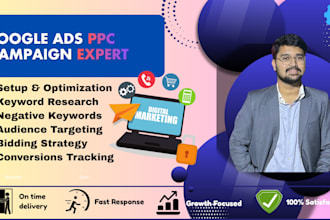 setup and optimize google ads PPC campaign for high ROI
