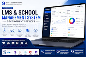 develop lms and school management system