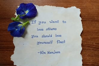 write beautiful handwritten letters, quotes and messages