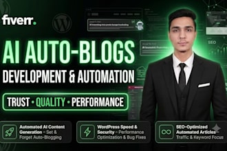 create a fully automated ai auto blogging website