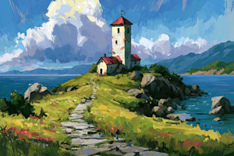 paint oil painting landscape