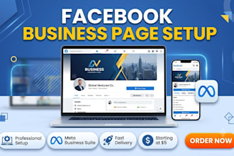 design and setup a facebook business page