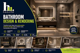 create modern living room interior design and 3d renders