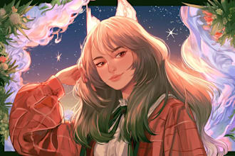portrait your anima character or any character