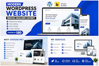 build a responsive wordpress website using bricks builder