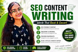 write SEO website copy and high converting landing pages