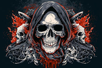 craft striking dark art and affliction style tshirt designs