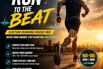 create a customized running mix based on your preferred songs, target bpm
