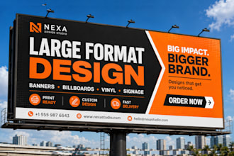 design print ready vinyl graphics large format banners poster billboards signage