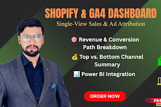 build your shopify and google ga4 ads sales dashboard