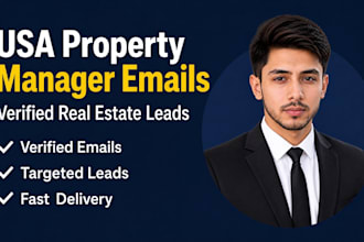 provide verified USA property manager email list
