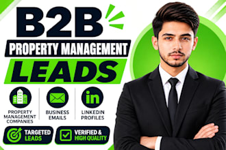 do verified property management prospect email list building