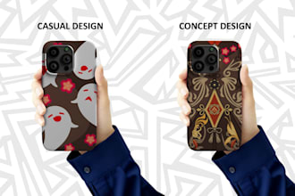 design and concept premium custom phone case for your brand
