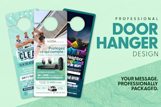 design a professional door hanger