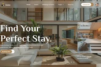 design wix hotel website guesthouse website resort reservation website