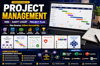 create wbs gantt chart project plan and management documents