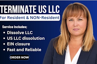 file US llc dissolution, close ein and terminate US corporation