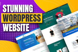 design a professional wordpress website in elementor