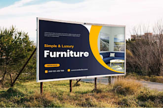 design any type of billboard, signage for your business