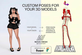 create custom male and female poses for imvu