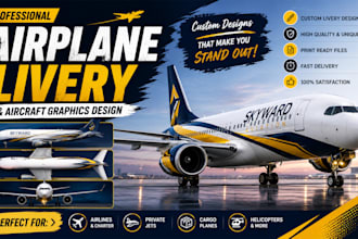 design professional airplane livery and aircraft graphics