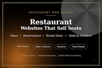 create a restaurant website with online menu and reservation system