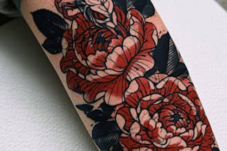 create any design in flash traditional tattoo style