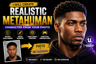 create a realistic metahuman character from your photo